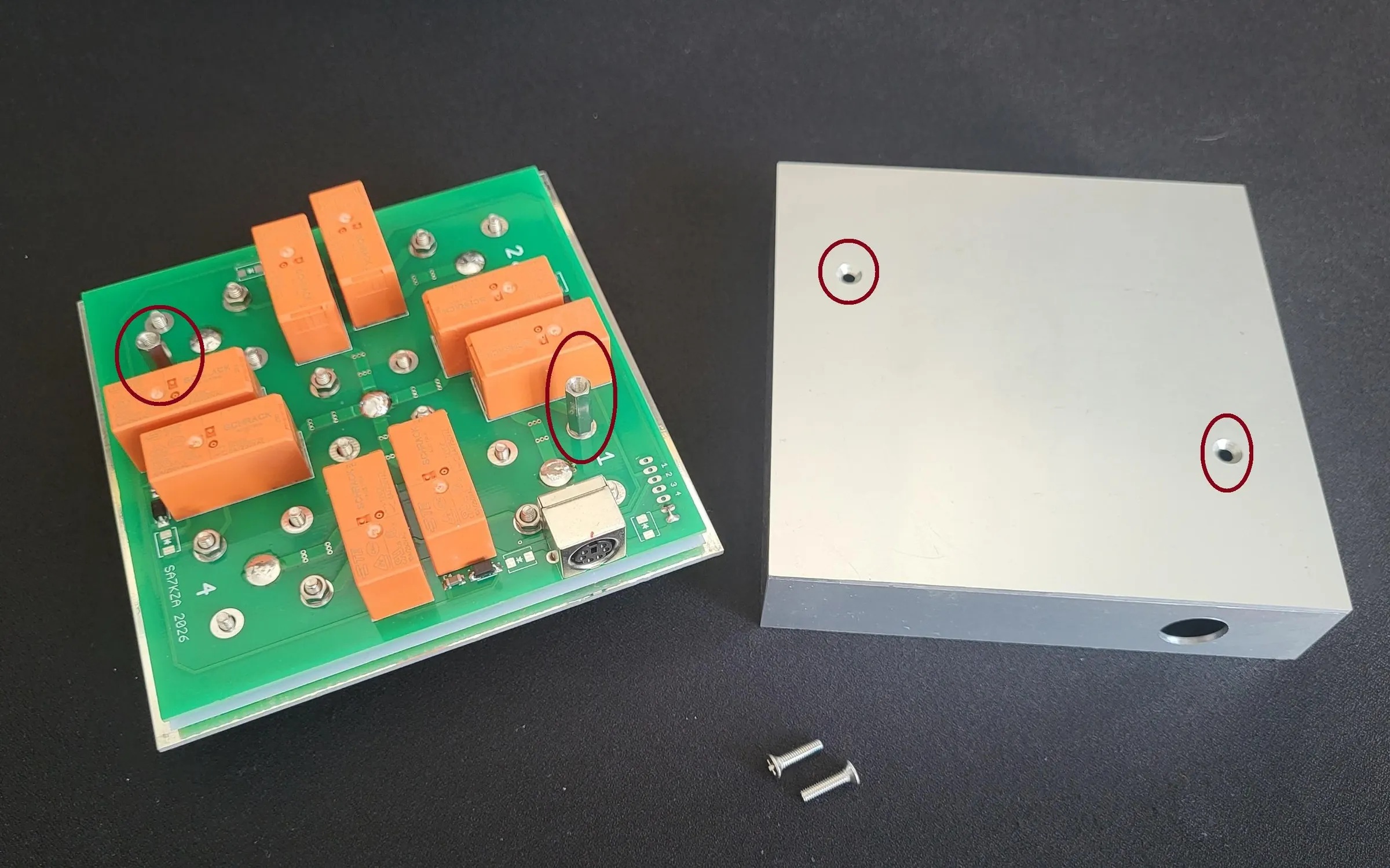 Aluminium enclosure assembly
