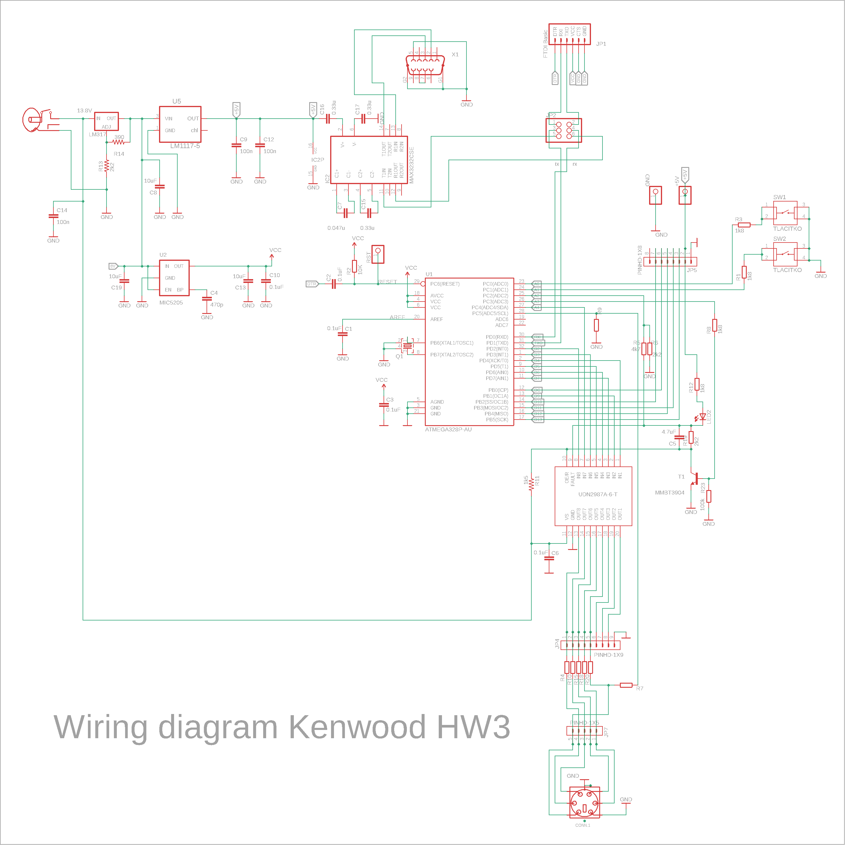 Band Decoder schematic — Kenwood version