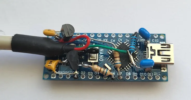 Arduino Micro/Nano dead-bug build