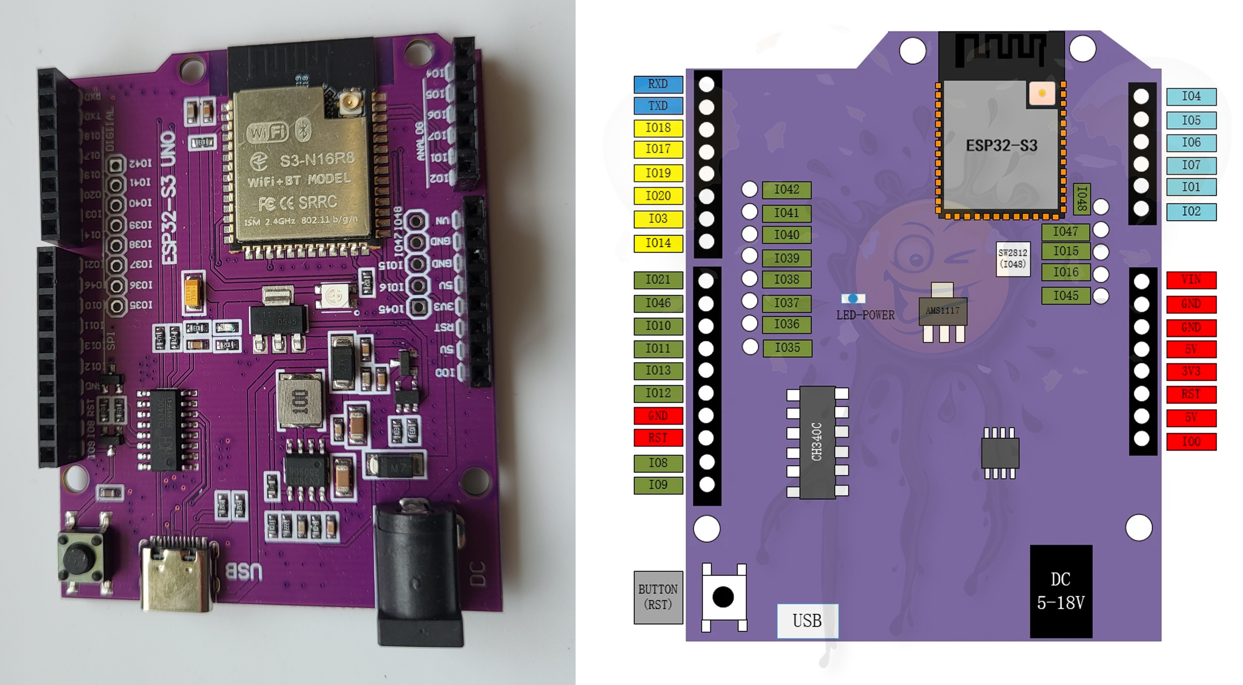ESP32-S3 development board